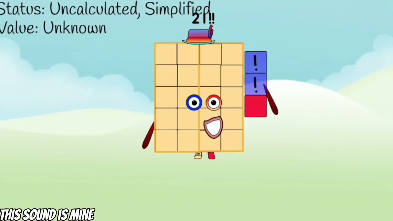 Duofactorialblocks band but everyone is simplified 1!! -50!! 