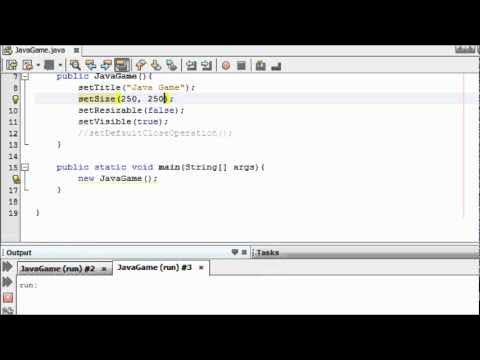 Java Game Programming for Beginners - #1 - Creating a Screen for a Game ...