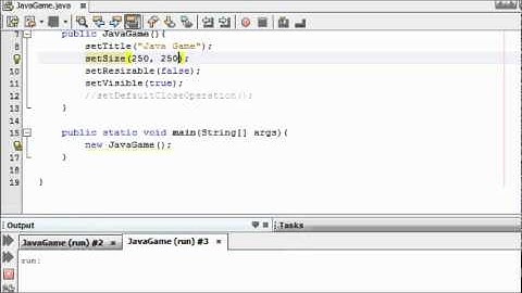 Java Game Programming for Beginners - #1 - Creating a Screen for a Game