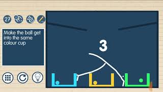 Brain line physics Level 27 solution Android