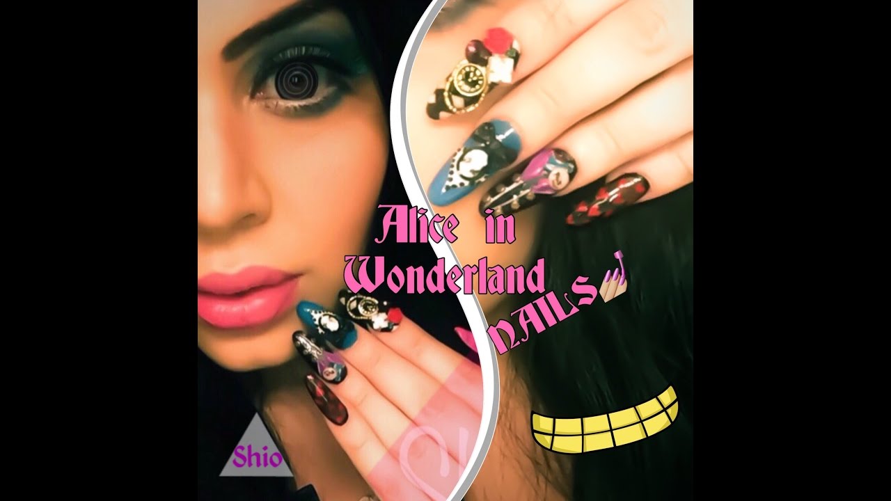 Alice in Wonderland Nails - Uñas Alicia En El Pais De Las Maravillas -  thptnganamst.edu.vn