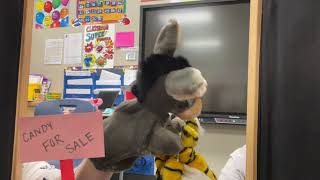 Tony the Sweet Tooth Tiger 3 Act Task for gr. 2- 3 combining coin values, addition with 2 digits