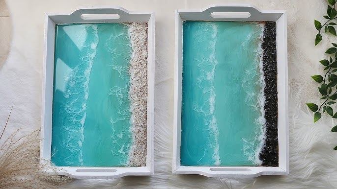 How to Make a Beautiful Resin Beach Tray From a Mold 