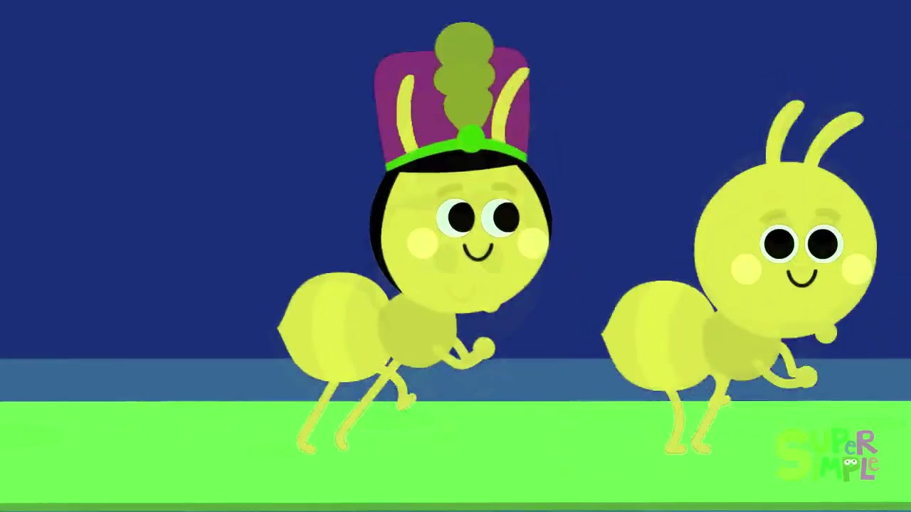 Super Simple Songs The Ants Go Marching Intro Logo Sponsored By Klasky Csupo 2001 Effects
