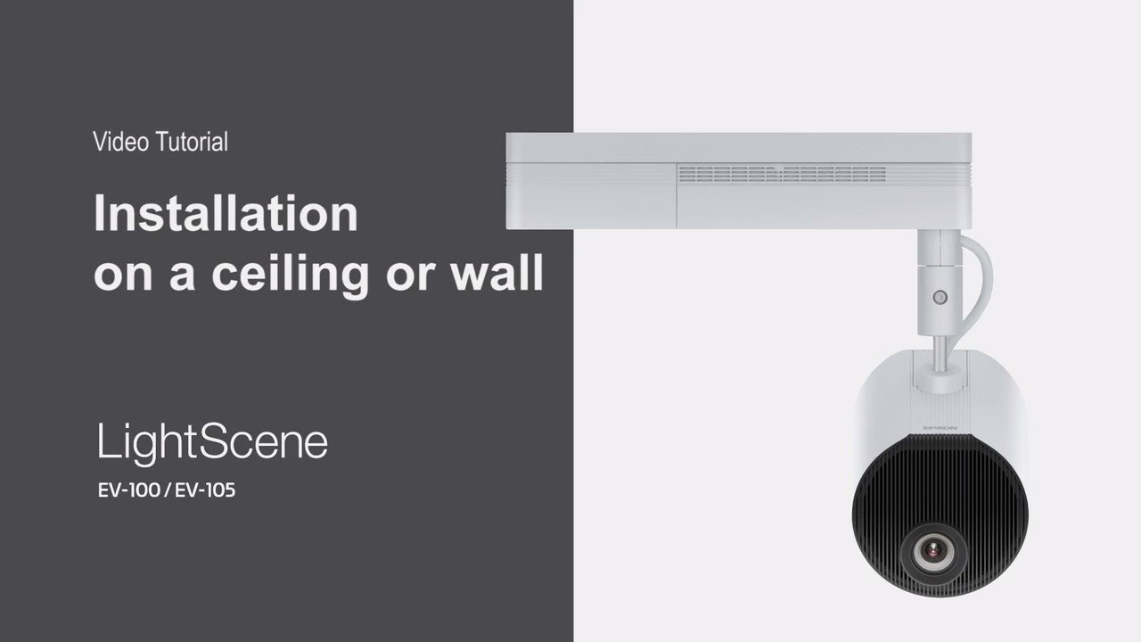 Epson LightScene EV-100 & EV-105 | How to Install the Projector on