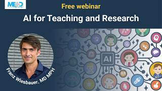 AI for Teaching and Research
Join our founder, Dr Franz Wiesbauer in this session packed with practical AI tips and tools that will bring your AI game to the next level.
Everyone is talking about AI tools these days, but most colleagues are just scratching the surface.
If you have ever wondered how AI can help you learn faster, teach smarter, and do research more successfully, this webinar is for you.
In this session, cardiologist and Medmastery founder Dr Franz Wiesbauer will cut through the noise and show you some of the tools that supercharge his workday—step by step.
He’ll dive into:
What LLMs like ChatGPT can and cannot do
How to boost your prompting game
When to use which AI model: ChatGPT, Gemini, or Claude?
Little-known research tools that outperform ChatGPT...by far
And so much more!
0:00 Welcome and introduction
4:58 How large language models work
10:18 Prompting tips and tricks
15:17 AI tools overview (ChatGPT, Claude, Gemini, Perplexity)
20:31 Evidence-based search: Consensus and OpenEvidence
25:32 NotebookLM, MedTutor, and AudioPen
30:27 Q&A: teaching, accuracy, and the future of medical education
56:33 Closing AI for Teaching and Research