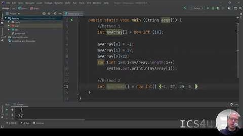 ICS4U Arrays in Java