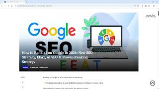 How to Rank #1 on Google in 2026 (E-E-A-T SEO Guide + Proven Tips)
