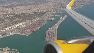 Vueling A321 ONBOARD GO AROUND at Barcelona-El Prat Airport