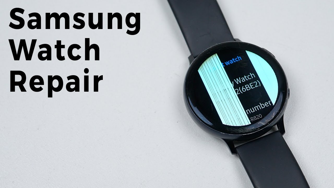 Salt Water Damaged Samsung Galaxy Watch Active 2 Restoration - YouTube