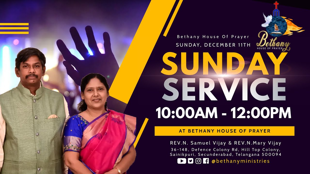 Bethany House of Prayer Official Live Stream YouTube