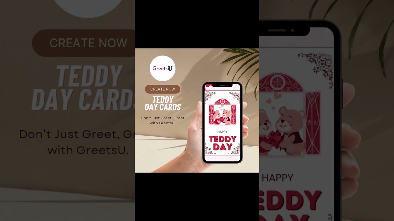 Valentine's Week - Teddy Day. Teddy Day Greeting Cards. GreetsU Cards