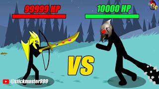 THE KYTCHU LEADER 9999HP VS FINAL BOSS MAX 99999 POWER IN NIGHTS | STICK WAR LEGACY | STICK MASTER