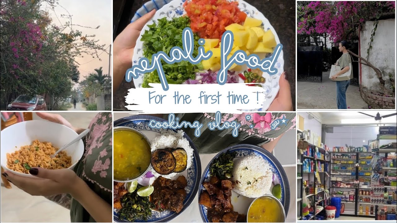 TRYING NEPALI FOOD FOR THE FIRST TIME // SLOW SUNDAY 🍱 ˚˖𓍢ִ໋🌷͙֒✧🩷˚.🎀༘⋆✮