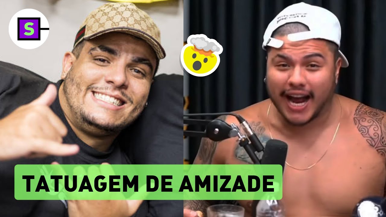 Igão e Mitico, do PodPah, fazem tatuagem inusitada pra marcar amizade ...