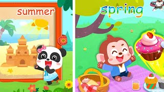 Baby Panda's Four Seasons | Daily Activities Of The Four Seasons | BabyBus Game Video screenshot 5