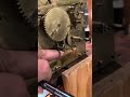 Dutch clock movement now cleaned, polished and reassembled in testing phase