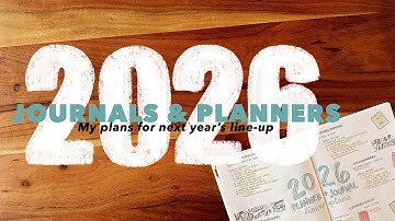 2026 Planner & Journal Line Up // Initial Plans