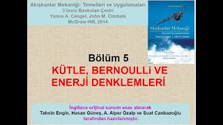 Akışkanlar Mekaniği Ders 7 Kütlenin Korunumu Denklemi