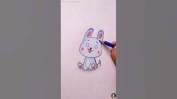 Cute bunny 🐰| Drawing for kids and parents.