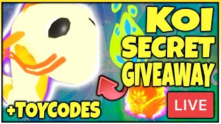  Bubblegum Simulator live GIVEAWAY  KOI SECRET PET  HALLOWEEN PETS + TOYCODES