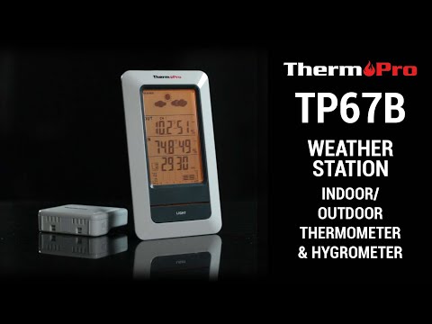 ThermoPro TP67 Weather Station Wireless Indoor Outdoor Thermometer Digital Hygrometer Barometer