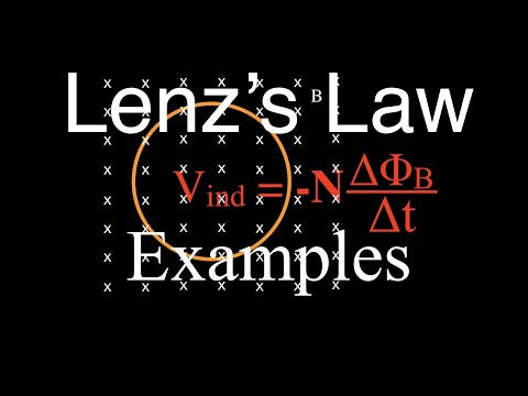 विद्युतचुंबकीय प्रेरण (12 में से 15) लेन्ज़ का नियम, उदाहरण समस्या
