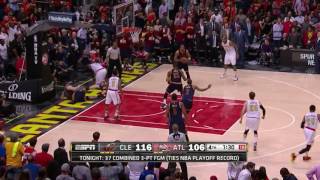 NBA, playoff 2016, Cavaliers vs. Hawks, Round 2, Game 3, Move 56, Kevin Love, block