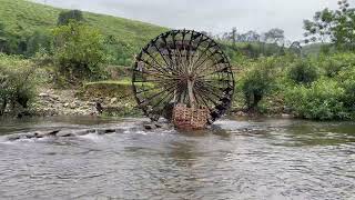 Sleep better with amazing stream sounds  Beautiful Watermills are Running   ASMR