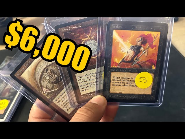 I BOUGHT A $6,000+ Magic the Gathering Collection (Alpha, Beta, Mox,  Reserve List!) | CHECK IT OUT! - YouTube