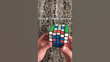 How to Make Face Pattern on 5x5 Rubik’s Cube #shorts