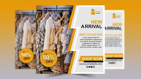 How To Create Social Media Post Design For Fashion Sale - CorelDRAW Tutorial