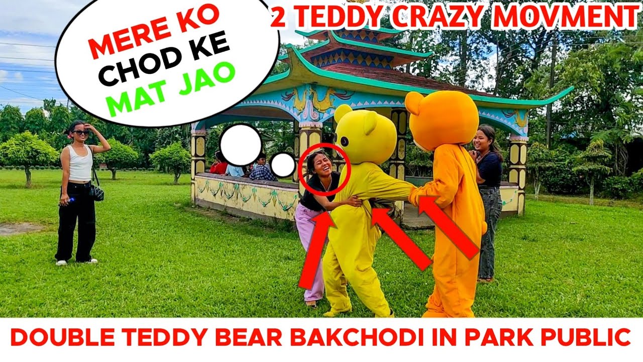 Two Human Teddy Bear Prank | Girl Reaction😆 | Best Funny Video | Prank In India