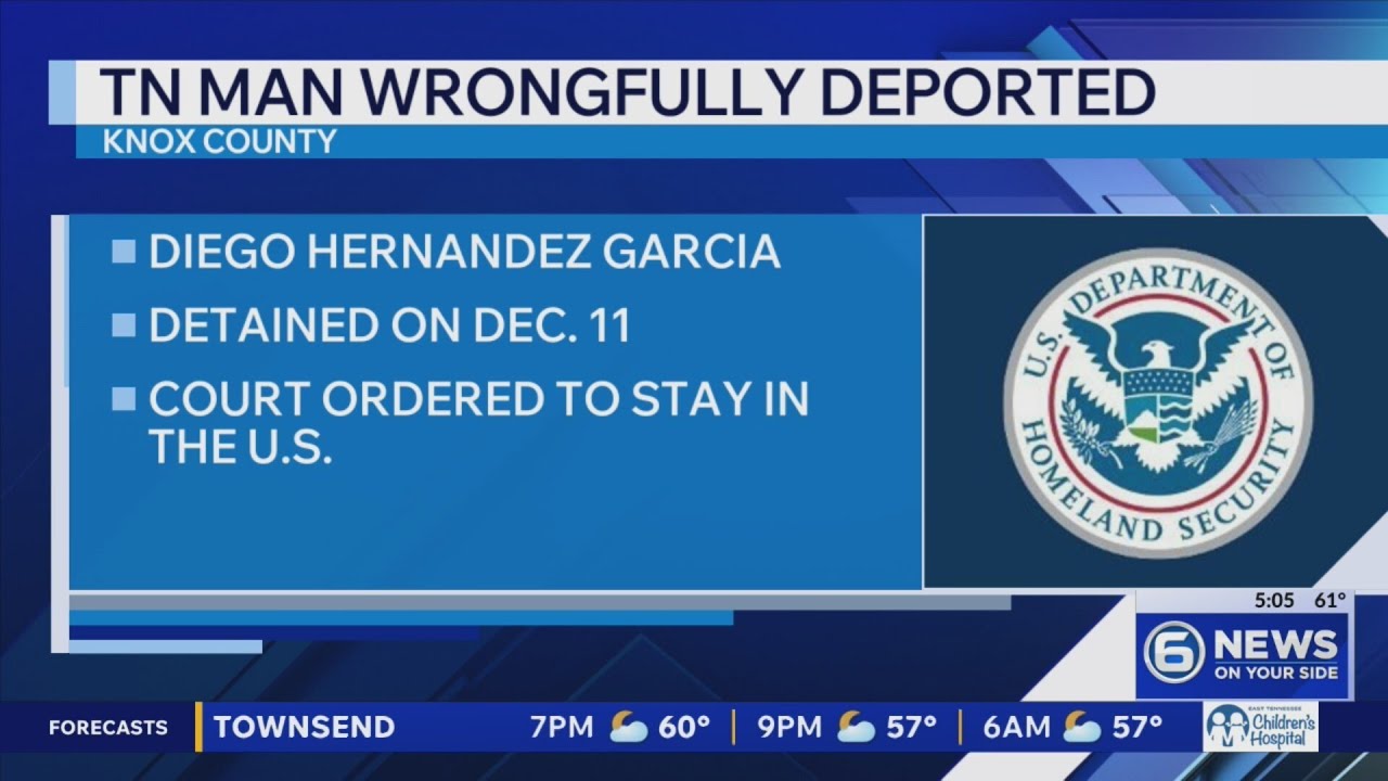 Man detained in Knoxville, deported despite judge's order now headed back to US