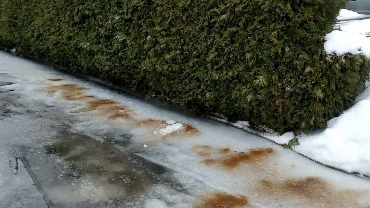 Icy driveway YouTube