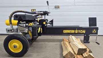 9-Ton Champion Log Splitter: Unboxing, Assembly, and Test