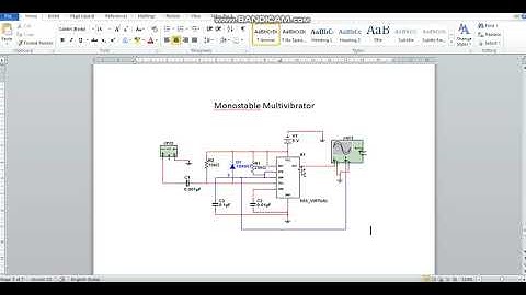 Monostable Multivibrator: Simulation Using MultiSim