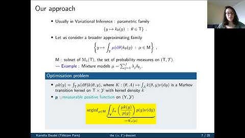 Kamélia Daudel – Infinite-Dimensional Alpha-Divergence Minimisation for Variational Inference
