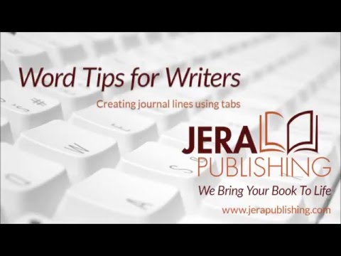 Word Tips For Writers Creating Journal Lines In Microsoft Word