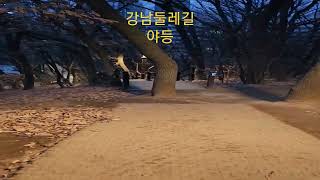 하루 일과를 마치고 둘레길 야등