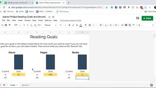How to help students set reading goals with a reading log