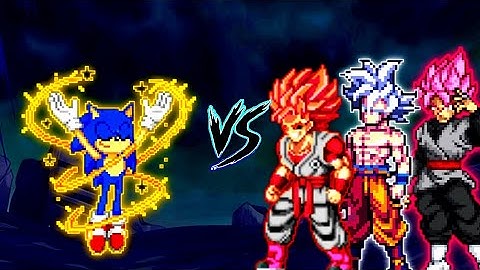 Sonic Chaos V4 JVL OP (AF) VS Goku MUI V2 OP, Evil Goku TP V4 OP & Goku Black Purgation OP (AF)
