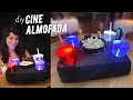 DIY Cine Almofada com Leds - p/ Pipoca, Bebidas e Guloseimas