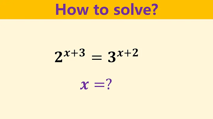 Beautiful Exponential Equation in Math Olympiad Question. You should learn this trick.