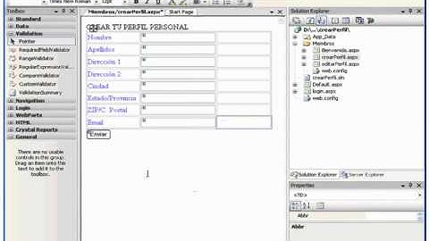12.-Curso VWD y ASP.NET 2.0. Usar Controles de Validación