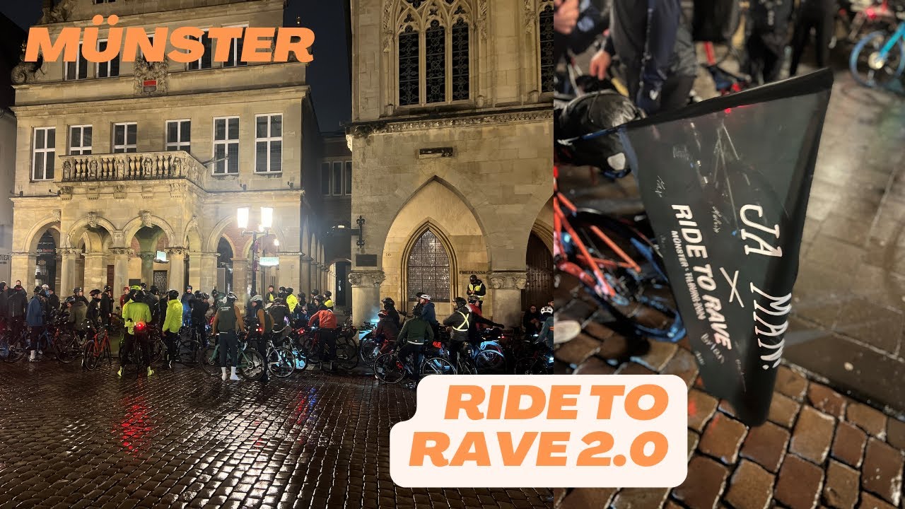 Ride to Rave 2.0 von Münster nach Tilburg ein stück mitgefahren ...