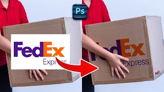 1min Tutorial Add Logo on box in Photoshop