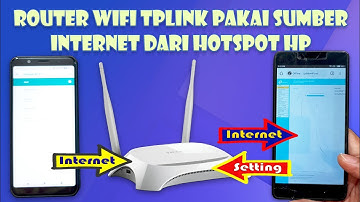 Seting Router WIFI Dengan Sumber Iinternet Dari HP