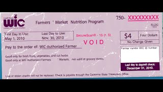 WIC Farmers' Market Vs Grocery Stores Checks