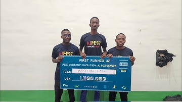 The 1st Runner-Up of #AIFestUG 2025 at Makerere University -  Bro Code LAB | #ai #hackathon
